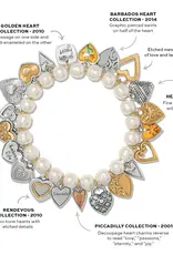 One Heart Pearl Stretch Bracelet