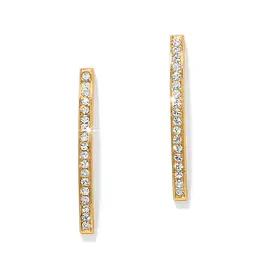 Meridian Geo Bar Post Earring in Gold