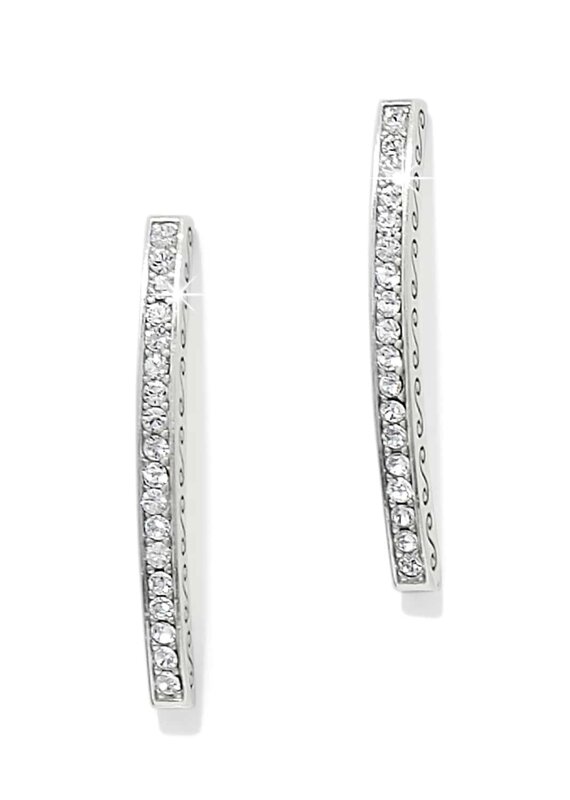 Meridian Geo Bar Post Earring in Silver