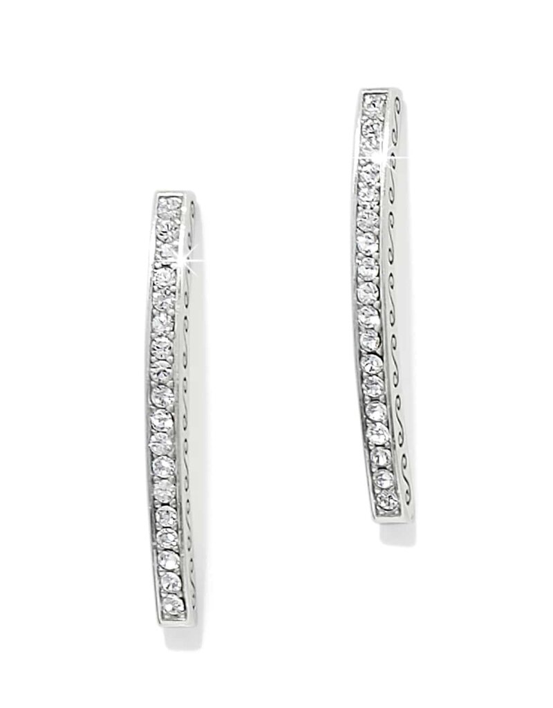 Meridian Geo Bar Post Earring in Silver