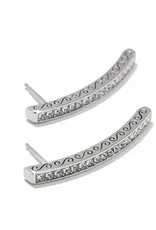 Meridian Geo Bar Post Earring in Silver