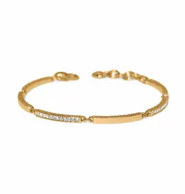Meridian Geo Bar Bracelet in Gold