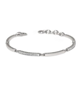 Meridian Geo Bar Bracelet in Silver