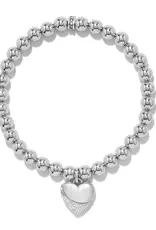 Meridian Petite Wave Heart Bracelet in Silver