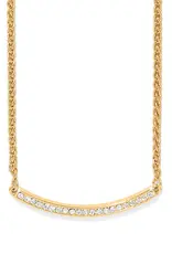 Meridian Geo Bar Necklace in Gold