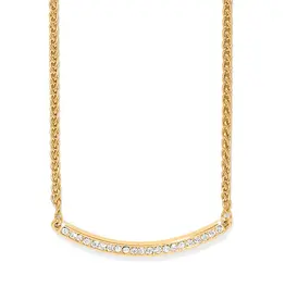 Meridian Geo Bar Necklace in Gold
