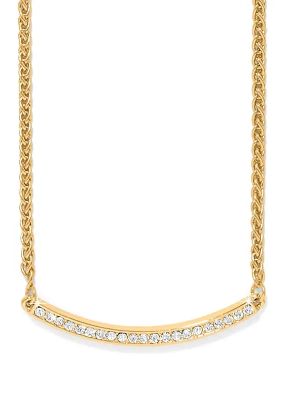 Meridian Geo Bar Necklace in Gold