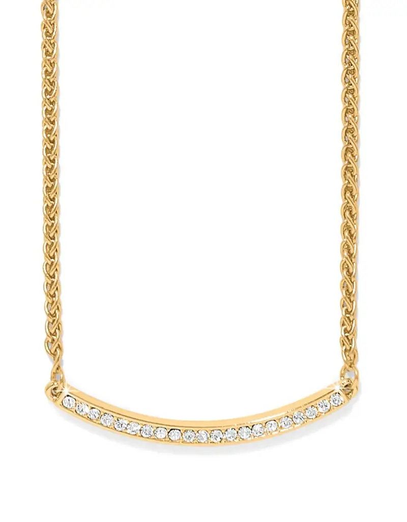 Meridian Geo Bar Necklace in Gold