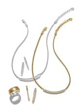 Meridian Geo Bar Necklace in Gold