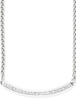 Meridian Geo Bar Necklace in Silver
