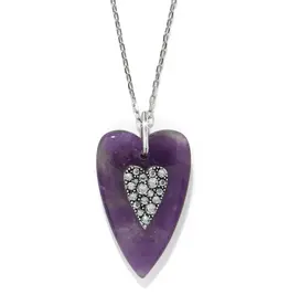 Love Messages B You Necklace in Amethyst