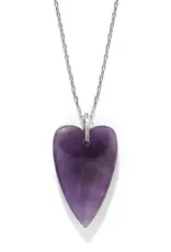 Love Messages B You Necklace in Amethyst
