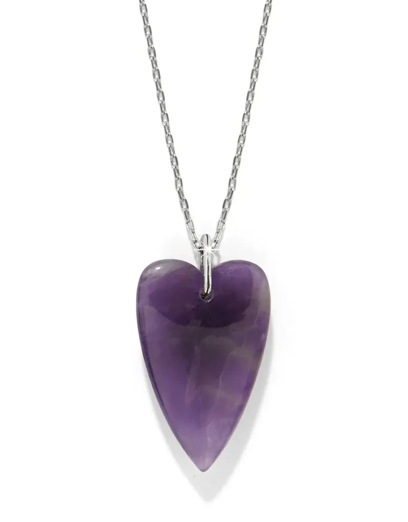 Love Messages B You Necklace in Amethyst