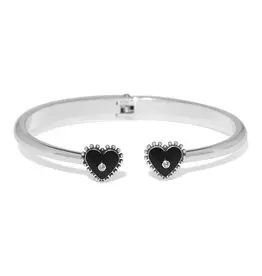 Pretty Tough Amour Heart Open Hinges Bangle