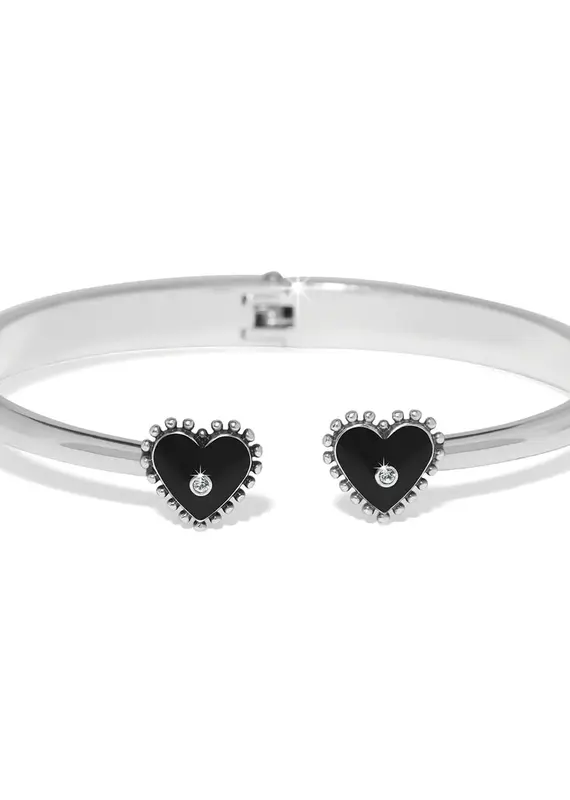 Pretty Tough Amour Heart Open Hinges Bangle