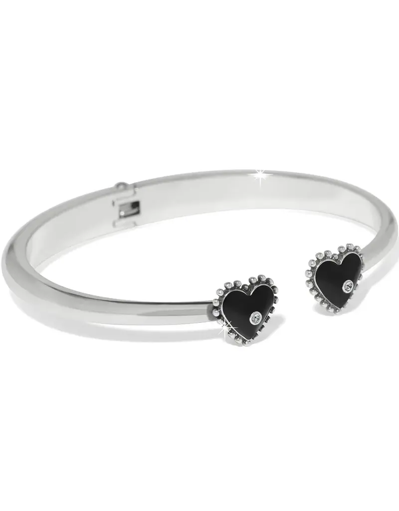 Pretty Tough Amour Heart Open Hinges Bangle