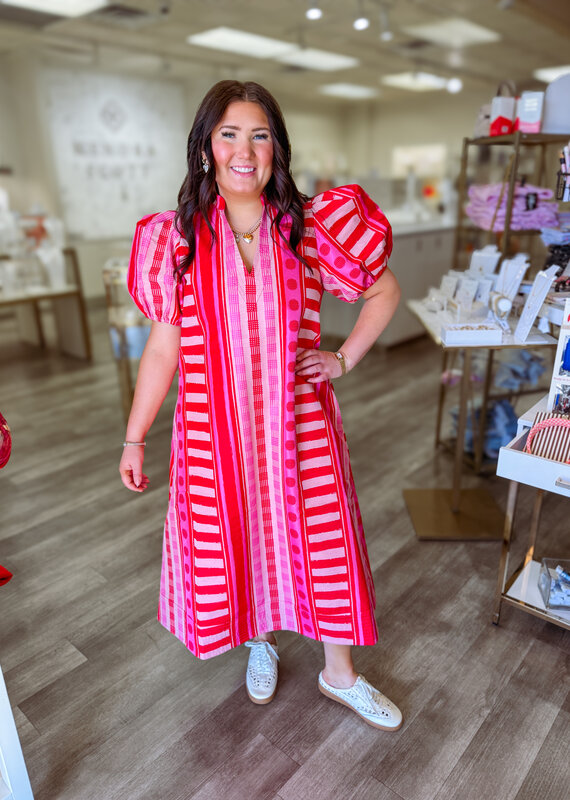 J.HOFFMAN'S Hampton Dress- Peach Jubilee