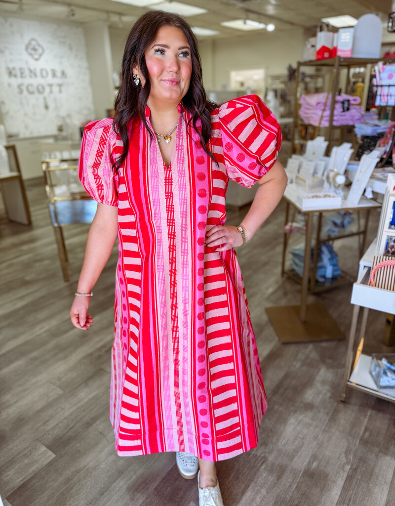 J.HOFFMAN'S Hampton Dress- Peach Jubilee