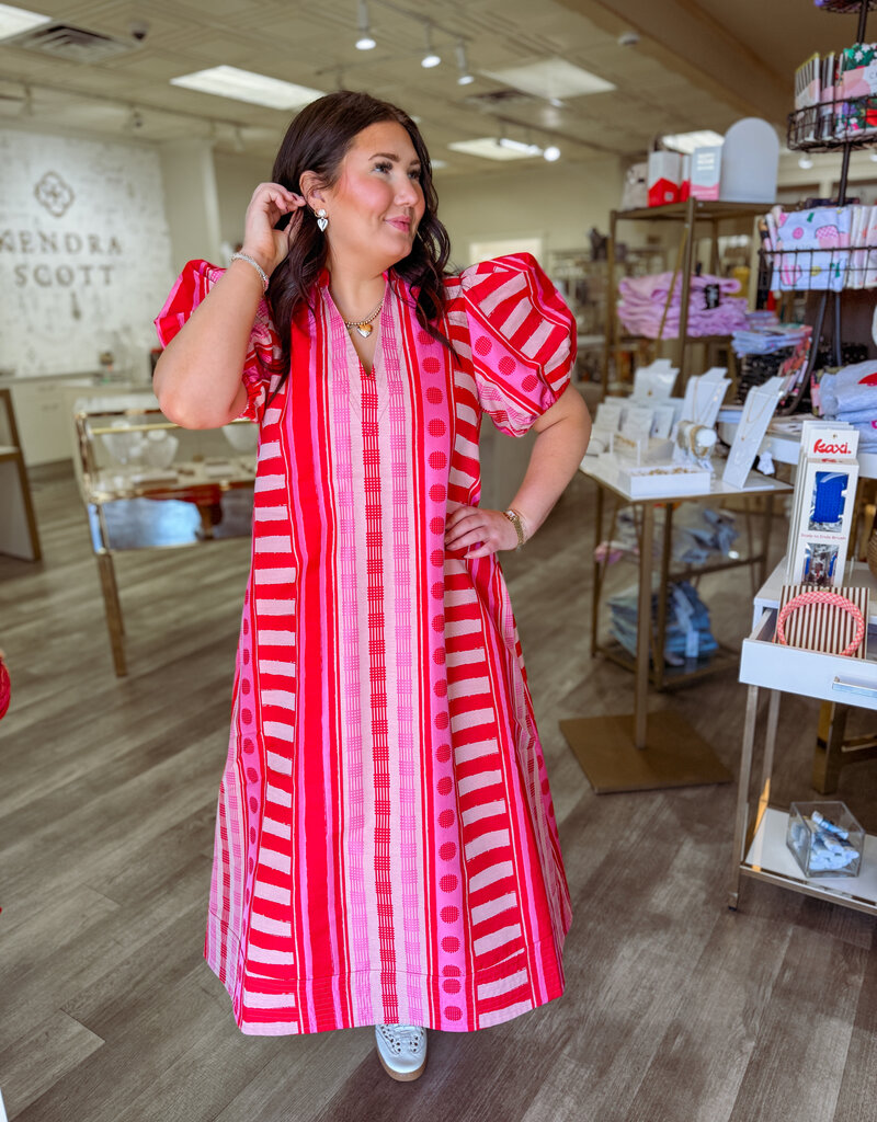 J.HOFFMAN'S Hampton Dress- Peach Jubilee