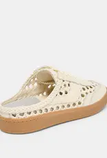 J.HOFFMAN'S Stella Woven Slide- Off White