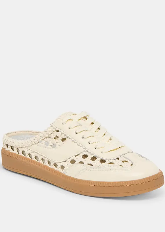 J.HOFFMAN'S Stella Woven Slide- Off White