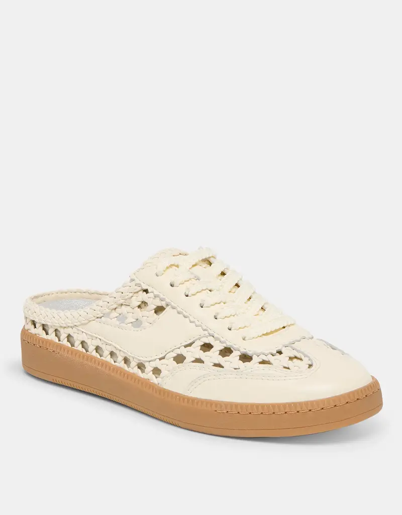 J.HOFFMAN'S Stella Woven Slide- Off White