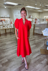 J.HOFFMAN'S Hampton Dress- Cardinal Red