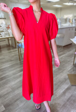 J.HOFFMAN'S Hampton Dress- Cardinal Red