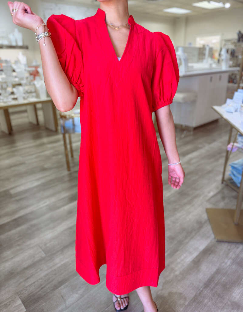 J.HOFFMAN'S Hampton Dress- Cardinal Red