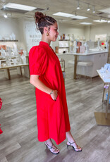 J.HOFFMAN'S Hampton Dress- Cardinal Red