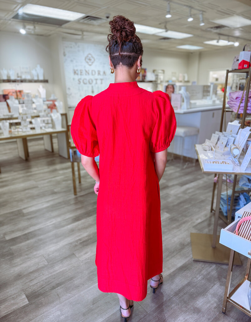 J.HOFFMAN'S Hampton Dress- Cardinal Red