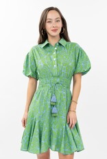 J.HOFFMAN'S Kallie Shirt Dress- Green