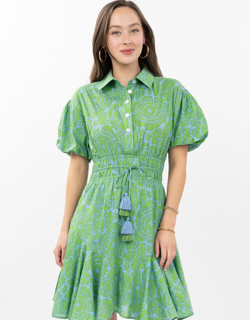 J.HOFFMAN'S Kallie Shirt Dress- Green