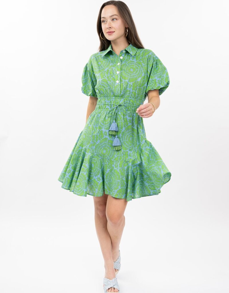 J.HOFFMAN'S Kallie Shirt Dress- Green