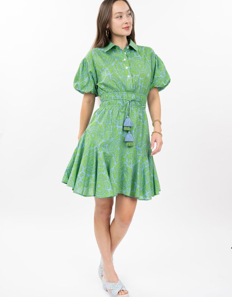 J.HOFFMAN'S Kallie Shirt Dress- Green