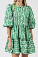 J.HOFFMAN'S Riley Garden Lace Dress- Green