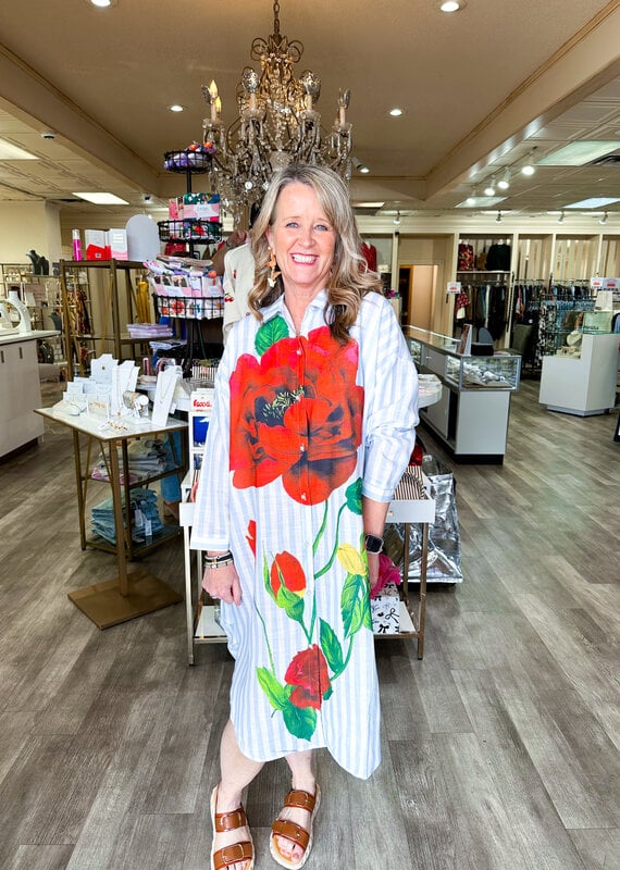 J.HOFFMAN'S Casual Crush Dress- Light Blue