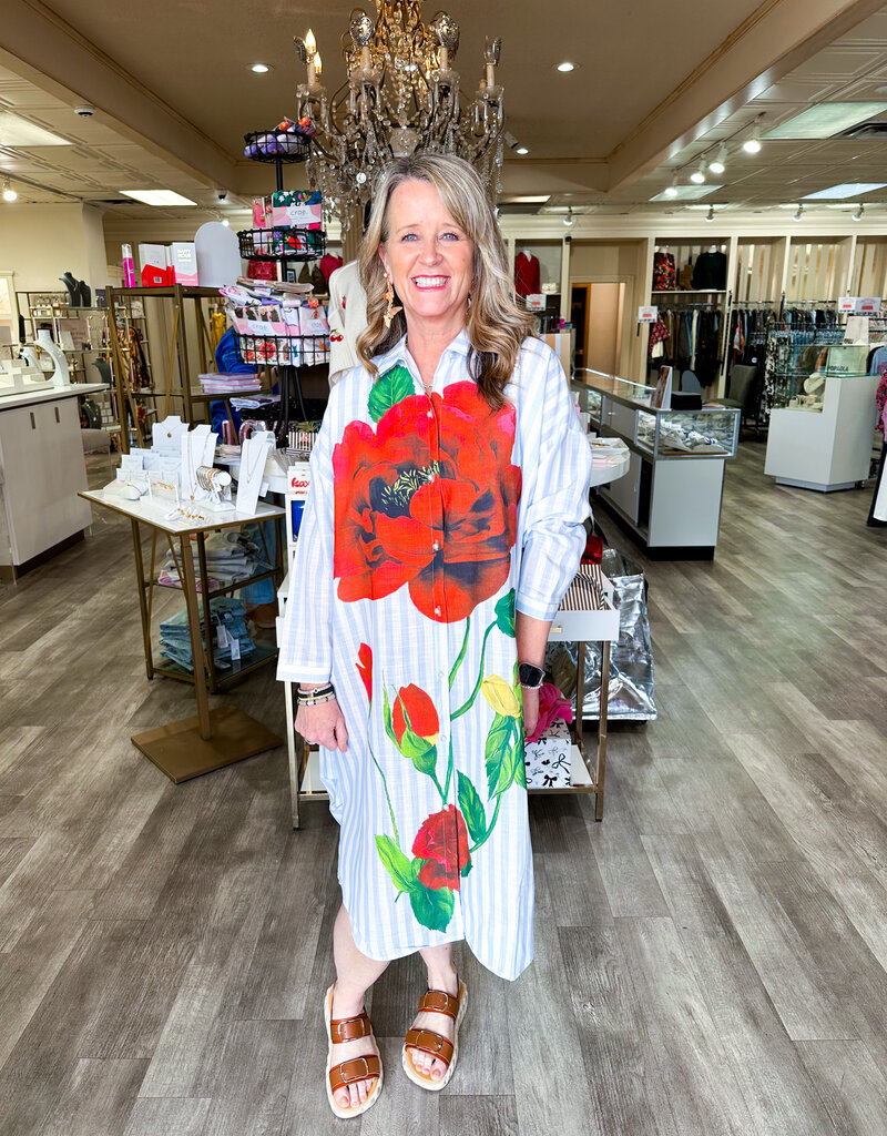 J.HOFFMAN'S Casual Crush Dress- Light Blue