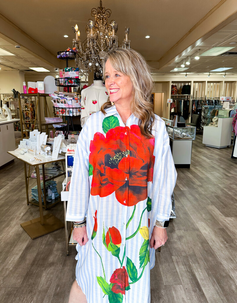 J.HOFFMAN'S Casual Crush Dress- Light Blue