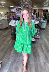 J.HOFFMAN'S Riley Garden Lace Dress- Green