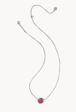 KENDRA SCOTT Ladybug Short Pendant Necklace in Red Vermillion Magnesite