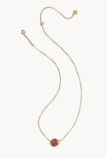 KENDRA SCOTT Ladybug Short Pendant Necklace in Red Vermillion Magnesite