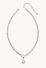 KENDRA SCOTT Adriana Scallop Frame Gold Multi Strand Necklace
