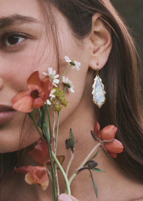 KENDRA SCOTT Adriana Scalloped Frame Drop Earrings