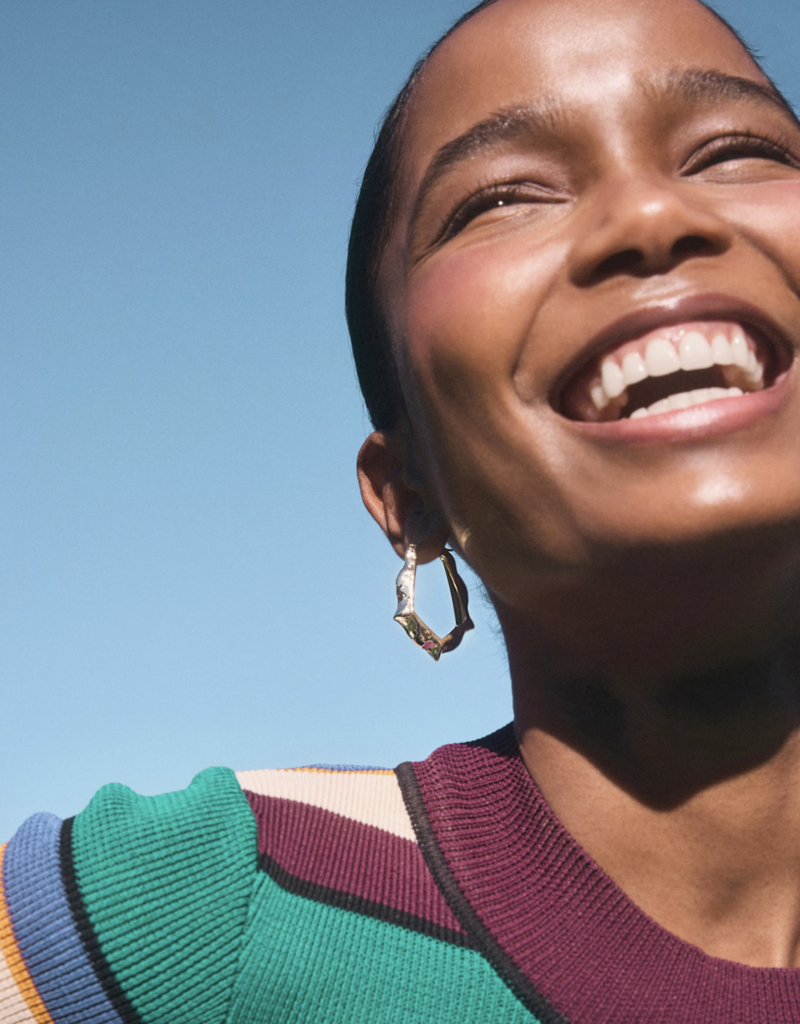 KENDRA SCOTT Adriana Scalloped Frame Hoop