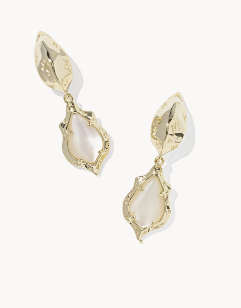 KENDRA SCOTT Adriana Scalloped Frame Huggie