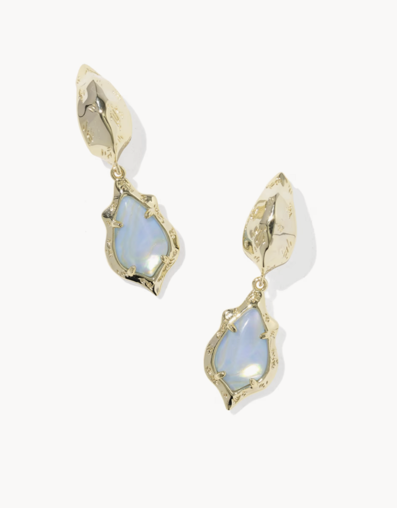 KENDRA SCOTT Adriana Scalloped Frame Huggie