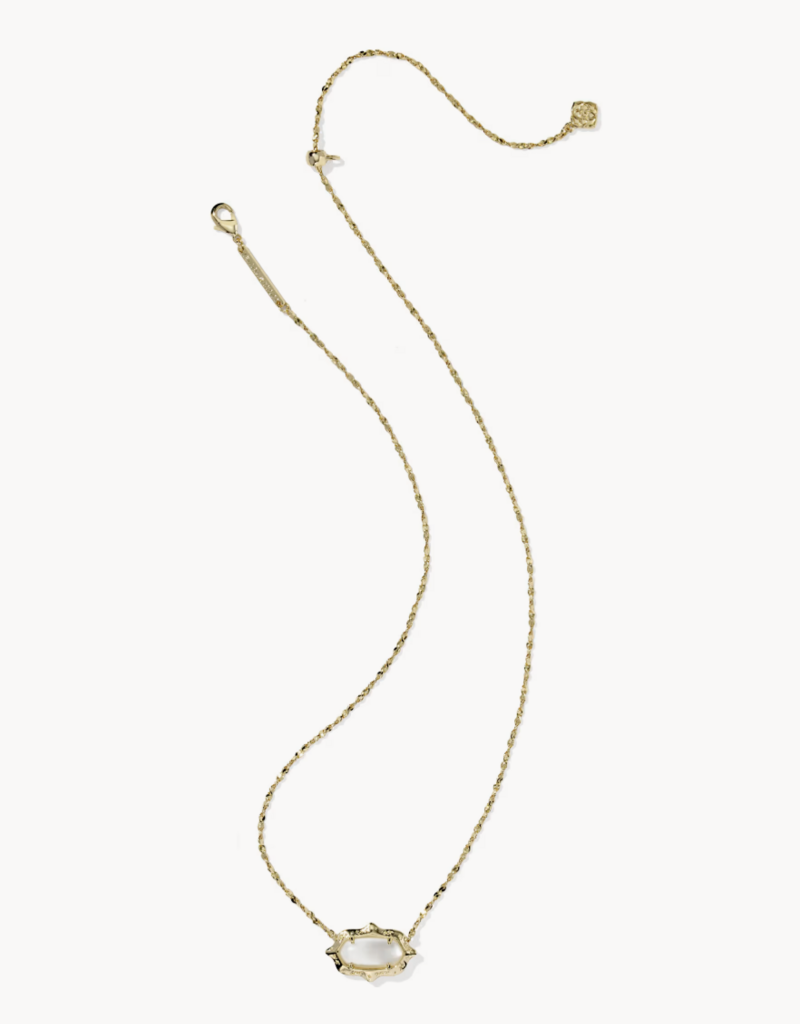 KENDRA SCOTT Elisa Scalloped Frame Necklace