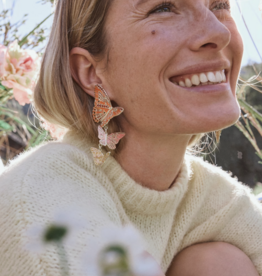 KENDRA SCOTT Cailey Enamel Butterfly Statement Earrings