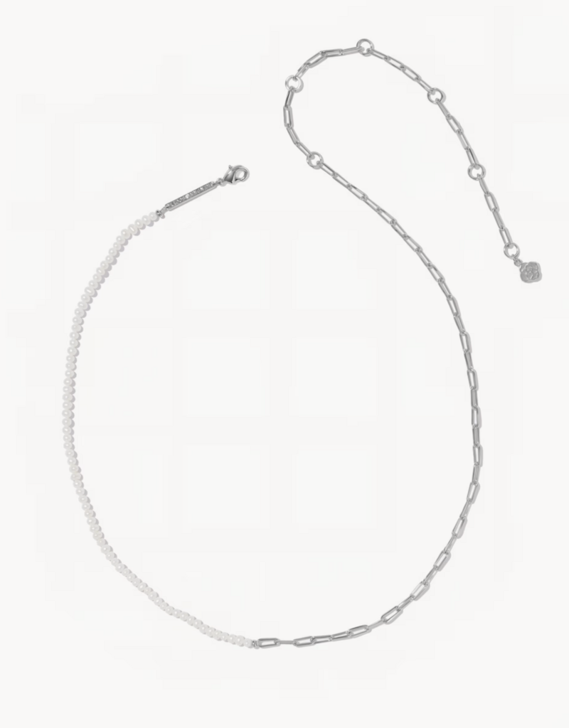 KENDRA SCOTT Markie Half Chain Necklace Freshwater Pearl